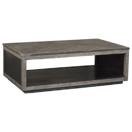 Lindsey Coffee Table with Stone Top